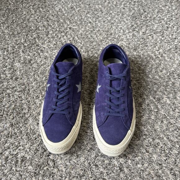 Converse One Star Shoes Mens Size 11 Purple Suede Low Top Skate Sneakers Retro - Picture 9 of 9